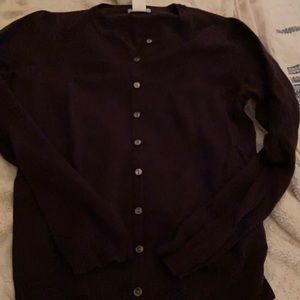 Chocolate brown JCrew cardigan